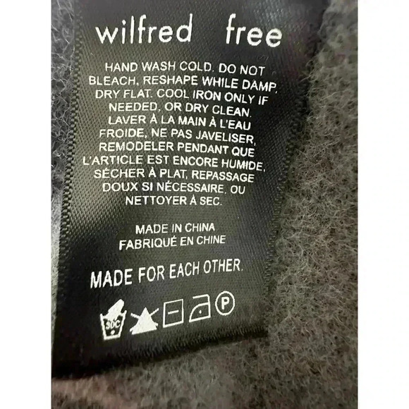 Wilfred Free Womens Soft Oversized Sweater/Sweater Dress Gray Size M - Picture 6 of 7